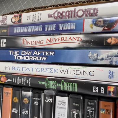 Tray of DVD's 