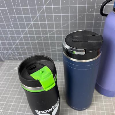 Travel Mugs and Water Bottles (5) 