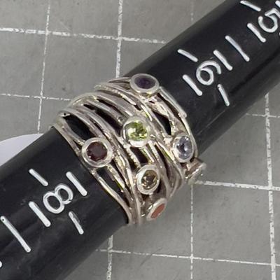 Sterling Silver CHAKRA Stone Size 7 