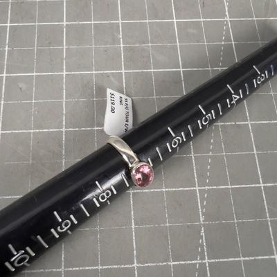 Sterling Silver Pink Tourmaline 