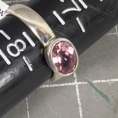 Sterling Silver Pink Tourmaline 