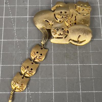 Ultra Craft CAT Brooch 