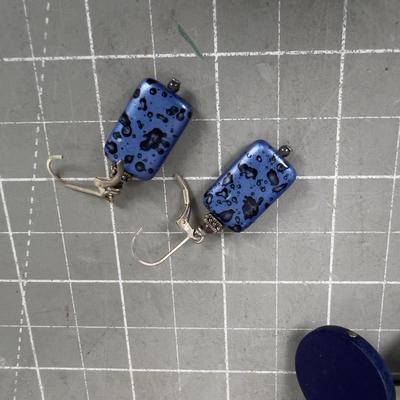 3 Blue Cold Water Creek Earrings Plus 2 other (silver) 