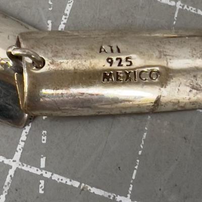 Mexico Brutalist Silver Earrings