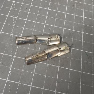 Mexico Brutalist Silver Earrings