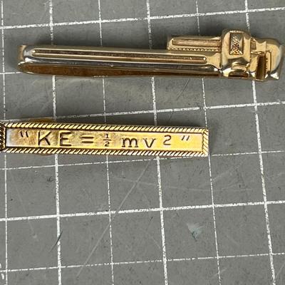 2 Tie Bars; Pipe Wrench and Kinetic Energy Formula 