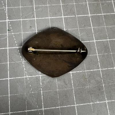 Antique Enamel Brooch