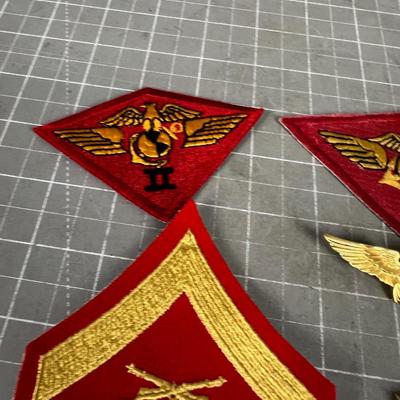 Marine Corp Patches and Pins. 
