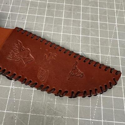 Hand Tooled Leather Sheath 