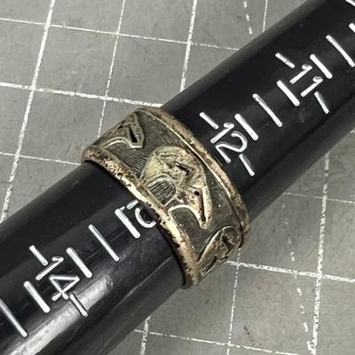 ZUNI Bear Fetish Ring Sz. 12.5