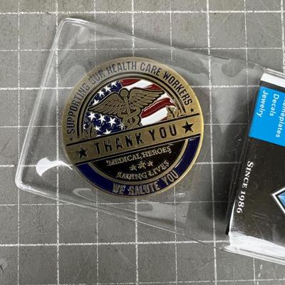 Symbol Arts Health Care Worker Challenge Coin 