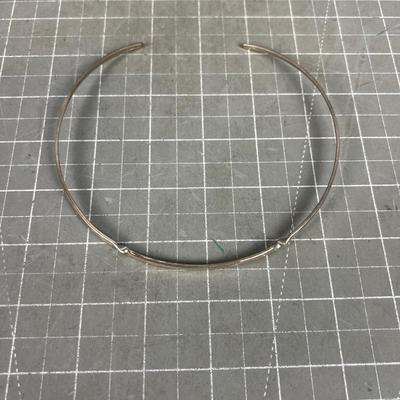 Sterling Silver Choker, With a Twist