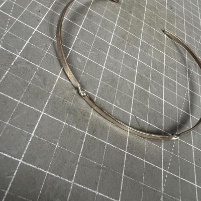 Sterling Silver Choker, With a Twist