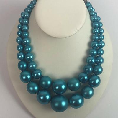 retro CHUNKY COCKTAIL BEAD NECKLACE
