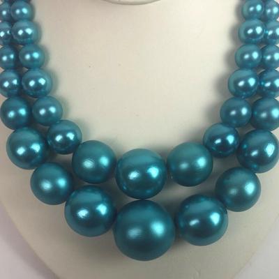 retro CHUNKY COCKTAIL BEAD NECKLACE