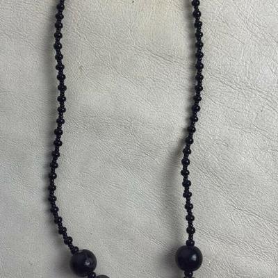 modernist ONYX & HEMATITE NECKLACE