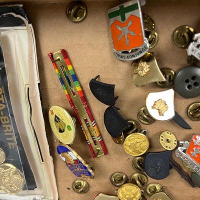 Tray of Drawer Clean Out; Keys, Pens, Etc. 