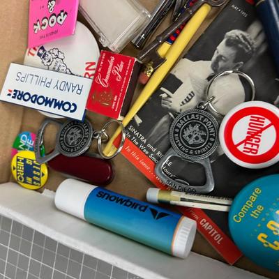 Tray of Army Pins, Metals, Colar Tabs etc.
