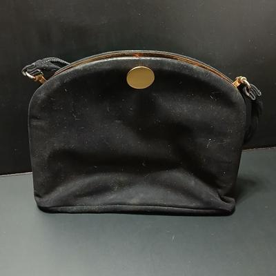 Vintage Ande clutch bag / purse with gold metal handle with another vintage purse and a fancy belt