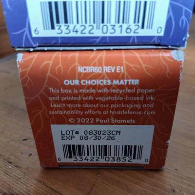 Brand new sealed Host Defense Dietary Supplement Mushrooms - Breathe and Lion's Mane made with organic mushrooms