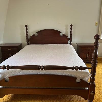 Queen Bed & Side Tables