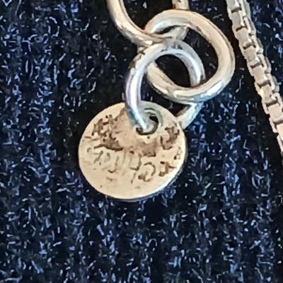 .925 Linked designer necklace and a "S" pendant on a chain