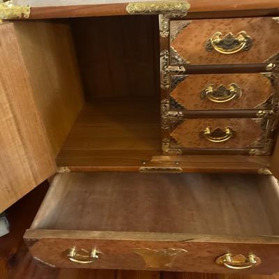 Vintage Jewelry Chest Table