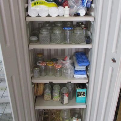 Approx 24" x 16" x 66 1/2" Plastic Cabinet Includes Contents