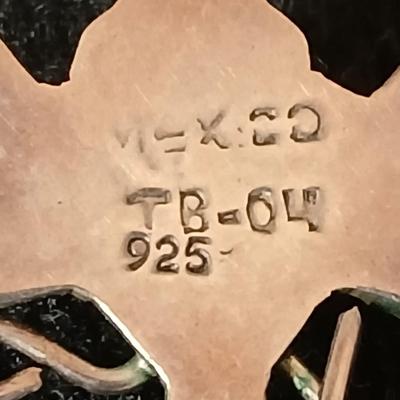 .925 Nantucket basket tennis bracelet and a .925 Taxco Mexico Sterling Silver Grape Cluster pendant