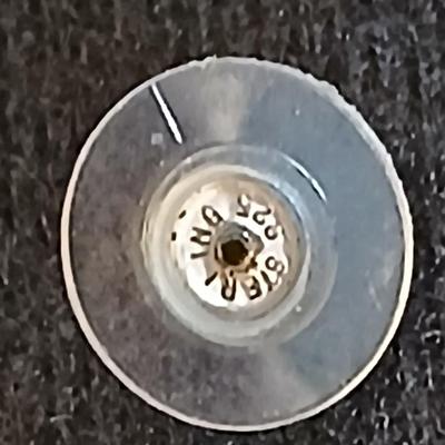 .925 marked earrings - Half gold half silver-colored coil / screw earrings with a unique vintage necklace