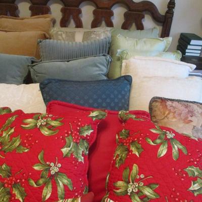 Assortment Of Throw Pillows Various Colors & Sizes Choice 1