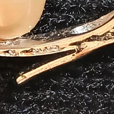 Vintage sterling silver original bear fetish charm signed BAH .925 marked pendant and a signed pendant with a pearl like design