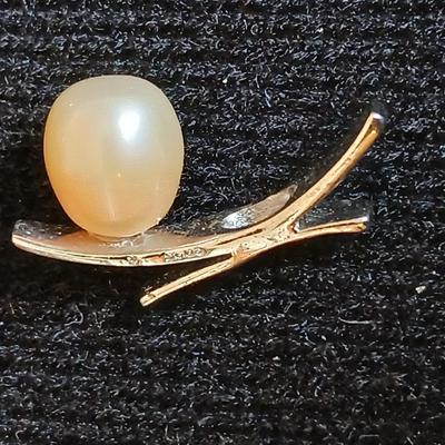 Vintage sterling silver original bear fetish charm signed BAH .925 marked pendant and a signed pendant with a pearl like design