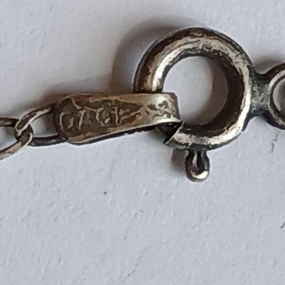 Tassel Chain Earrings .925 Sterling Silver Long Dangle Drop Earrings with a semi -matching necklace also marked .925