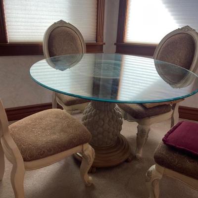 Glass round dining table 
Next picture is top 