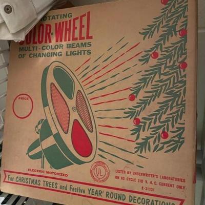 Vintage Xmas wheel 