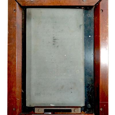 Working Antique Edison-Dick Mimeoscope with Original Glass made by A.B. Dick Company Chicago U.S.A. Cast Iron Base Table Original Plaque...