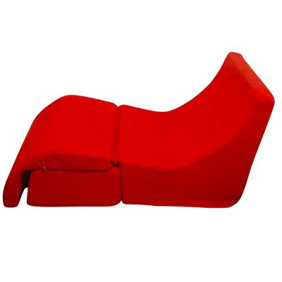 Red Convertible Q-Chaise Chair Lounge Chair Cube Table Cube Chair Umbra Karim Rasheed Foam Fabric
