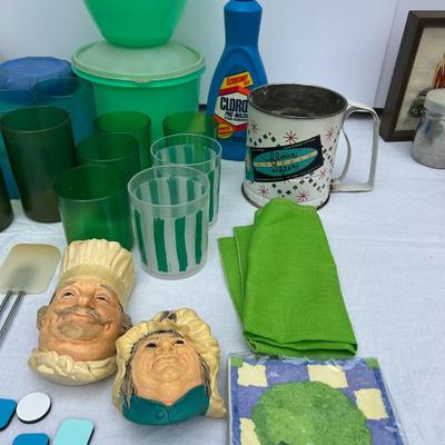 Vintage Green & Blue