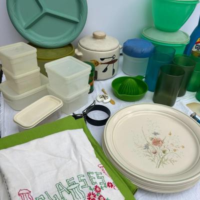 Vintage Green & Blue