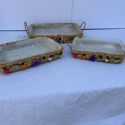 Vintage Raffia Baskets