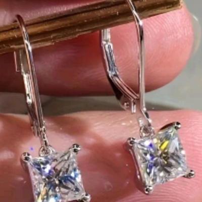 Sterling Silver 925 Zirconia Stones Earrings