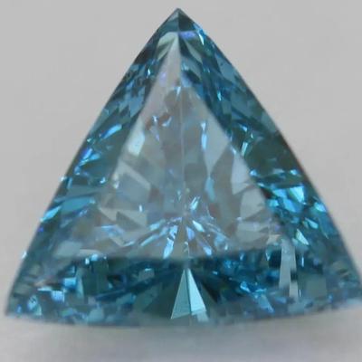Enhanced Natural Mined Diamond 4.17X4.03mm0.21 Carat Vivid Blue VS1