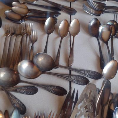 Collection of Silver Plated Flatware- Assorted Makers