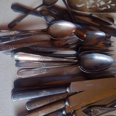 Collection of Silver Plated Flatware- Assorted Makers