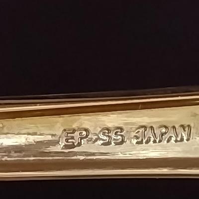 Elegance Japan Goldelectroplate Flatware with Storage Box- Approx 55 Pieces- New in Package