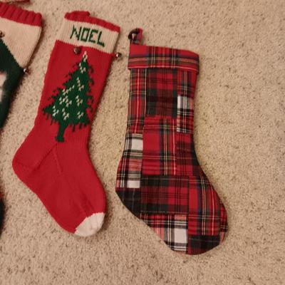 4 VINTAGE CHRISTMAS STOCKINGS