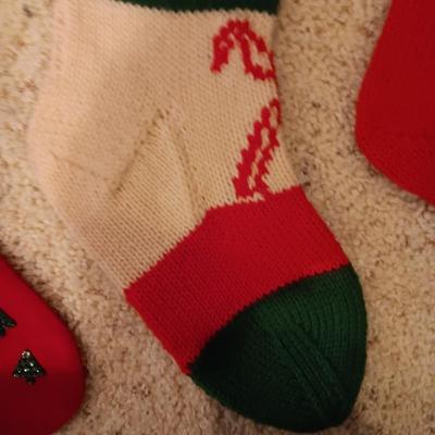 4 VINTAGE CHRISTMAS STOCKINGS