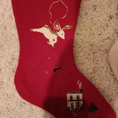4 VINTAGE CHRISTMAS STOCKINGS