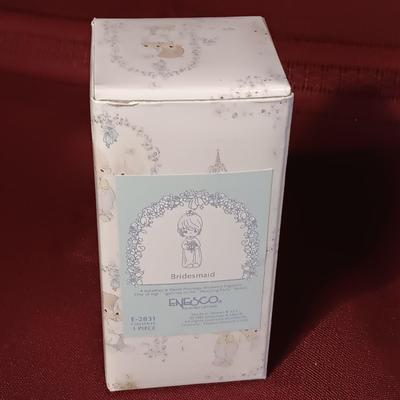 PRECIOUS MOMENTS AND RUSS BRIDE AND GROOM FIGURINES